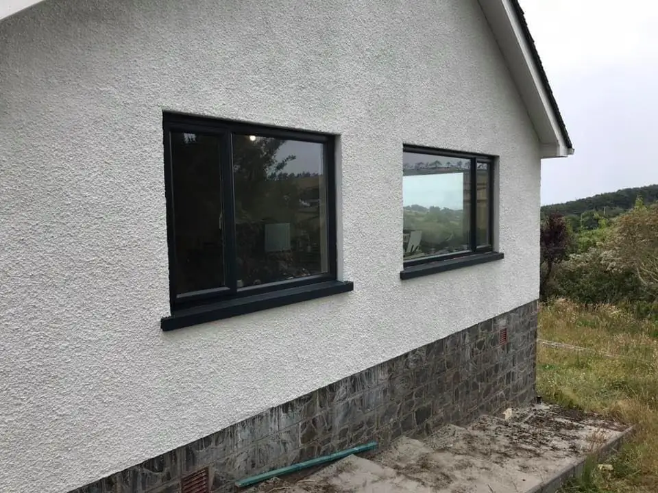 upvc window spraying