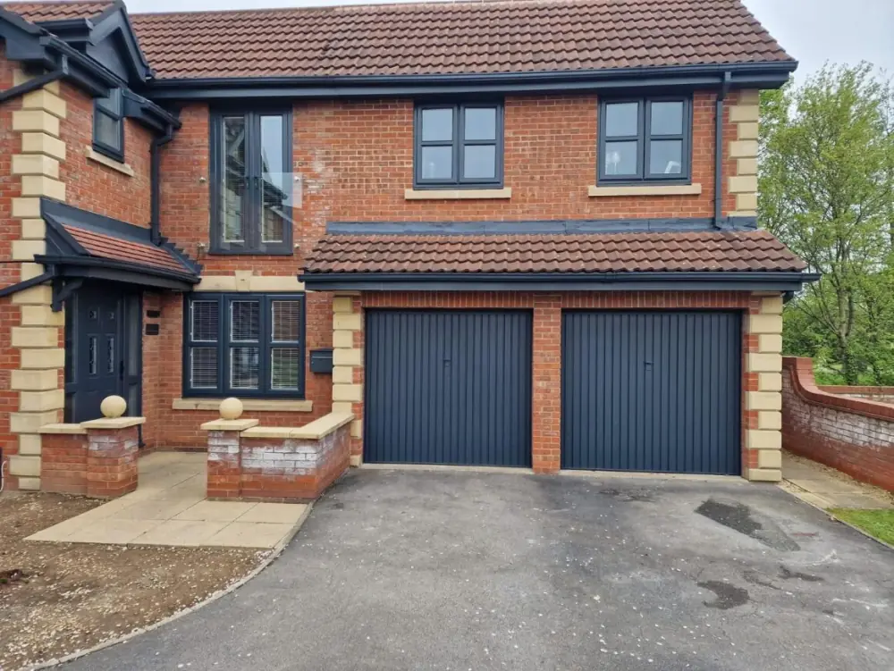 house sprayed in grey